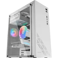 Mars Gaming Mc100 Frgb Crystal Boîtier tour PC Blanc Blanc One Size