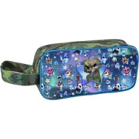 LUMO Stars 56163, Trousse souple pour crayons, en tissu, multicolore, à motifs, 3 ans, fermeture à glissière