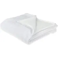 Beliani Couverture BJAS 200 x 220 cm Blanc