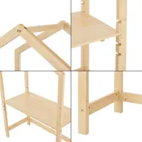 En.casa Bureau pour enfants 'Suså' 110 x 50 x 160 cm bois de pin
