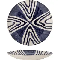 Bloomingville Assiettes Shama bleu Ø20.5cm set de 6 pièces