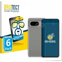 BROTECT Protection Clair (6 pcs, Google Pixel 8), Téléphone portable : film de protection, Transparent