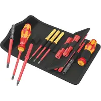 Wera 05006616001 18-pièces Kraftform Kompakt VDE 18 Imperial 1 Tool Finder Ring Set In Case