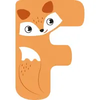 Small Foot Petit pied - Animaux en bois Lettre pour enfants - F