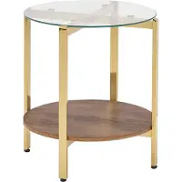 Beliani Table D'appoint Lovell Doré