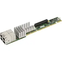 Supermicro AOC-UR-i4XT 1U Ultra Riser - adaptateur réseau, Serveur : accessoires, Vert