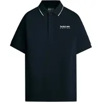 Red Bull Racing Tipped Logo Short Sleeve Polo Bleu M Homme