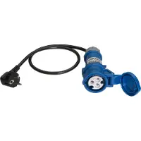 Benning Adaptateur de mesure [ fiche à contact de protection - prise femelle CEE-Cara] Adaptateur de mesure 16 A CEE - 3 pôles