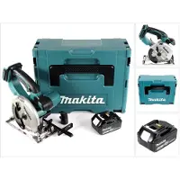 Makita DSS 501 G1J Scie circulaire sans fil 18 V - Li-ion - 136 mm + 1x Batterie 6,0 Ah + Coffret Makpac - sans chargeur