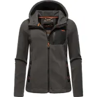 MARIKOO Veste en polaire 'Mount Iwaki' anthracite / orange / noir