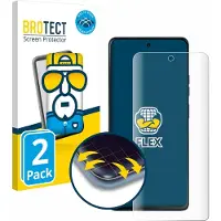 BROTECT Film de protection plein écran Film de protection d'écran clair transparent (2 pcs, Motorola Moto C), Téléphone portable : film de protection, Transparent