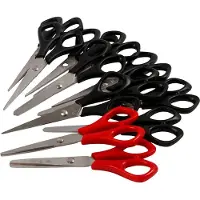 Creativ Company Ciseaux scolaires noirs pour droitiers et gauchers (14 cm)