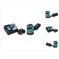 Makita DBO 180 RG1 Ponceuse excentrique sans fil 18 V - 125 mm + 1x Batterie 6,0 Ah + Chargeur