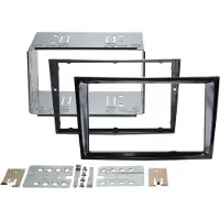 ACV 381230-24-3 Cache-radio Opel laque piano noire avec pli central (2 DIN)