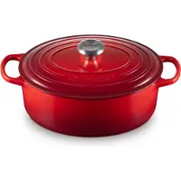 Le Creuset Cocotte Ovale 29 cm Rouge Cerise