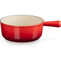 Le Creuset Casserole Le Creuset Rond sans Couvercle Rouge Cerise 24 cm