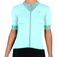 Sportful Maillot de Cyclisme Sportful Women Kelly Short Sleeve Jersey Blue Sky-L