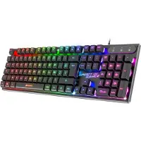 SPIRIT OF GAMER Clavier Gaming Semi-Mécanique filaire Azerty PRO-K1 Noir - Azerty Français