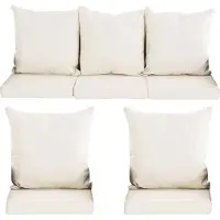 CLP Set de housses de coussin Garniture Fisolo ronde