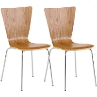 CLP lot de 2 chaises visiteurs Aaron