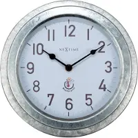Nextime - 4301GA - Horloge Murale - 22cm - argent - Poppy