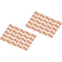 Digitus Clips de couleur pour câbles patch 100pcs Orange