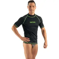 Seac Sub T Sun Short Sleeve Rash Guard Noir 3XL Homme