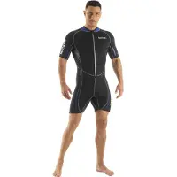 Seac Sub Trendy 2.5 Mm Short Sleeve Shorty Noir L Homme