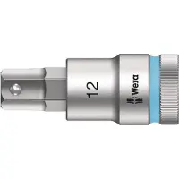 Wera 8740 C HF Douille à embout Zyklop à emmanchement 1/2" avec fonction de retenue, 12 x 60 mm