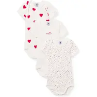 Petit Bateau Barboteuse / body rouge / blanc