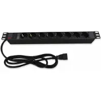 Roline 19.07.1623 power extension 2 m 8 AC outlet(s) Indoor Black