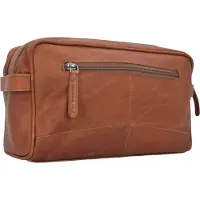 Chesterfield Trousse de toilette Wax Pull Up en cuir 29 cm, Trousse de toilette, Marron