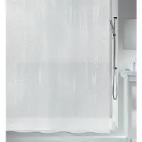 Spirella Rideau de douche PEVA GALET 180x200cm Blanc