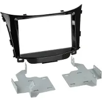 ACV Cadre d'autoradio Hyundai 2 DIN noir brillant