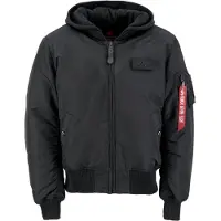 Alpha industries Veste mi-saison 'MA-1 ZH' gris clair / noir