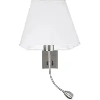 Lyora Applique murale Valencia blanc avec chrome