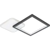 Eglo Plafonnier LED orientable Gafares carré - noir