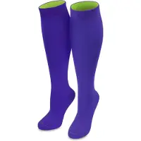Normani Chaussettes montantes indigo / jaune fluo