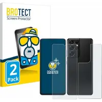 BROTECT Film de protection antireflet Protection d'écran mat (2 pcs, Samsung Galaxy S21 Ultra 5G), Téléphone portable : film de protection, Transparent