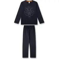Sanetta Pyjama 'Tiger' bleu foncé / gris