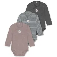 Normani Barboteuse / body gris / mélange de couleurs / rose