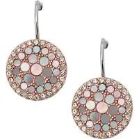Fossil Boucles d'oreilles or rose
