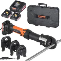 Vevor Kit d'outils de sertissage de tuyaux électriques alimentés avec 2 batteries 18 V 2,0 Ah