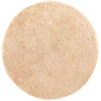 vidaXL Tapis shaggy à poils longs NAVARRA beige 160x160 cm polyester