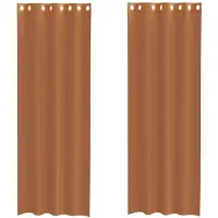 vidaXL Voile Rideaux avec oeillets 2 pcs. Terracota
