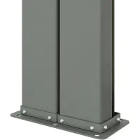 vidaXL Store latéral extensible noir 117x1200 cm