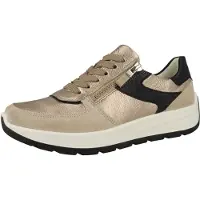 Ara Baskets basses 'New York' beige foncé / or / noir