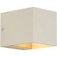 QAZQA Applique murale moderne beige G9 carrée - Transfer