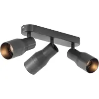 QAZQA Spot encastré rond métal brossé GU10 50 mm 3 lumières - Stanley