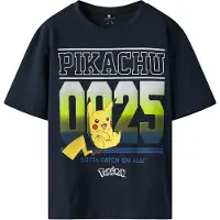 Name it T-Shirt 'NKMMabr Pokemon' bleu marine / jaune foncé / pomme / blanc cassé